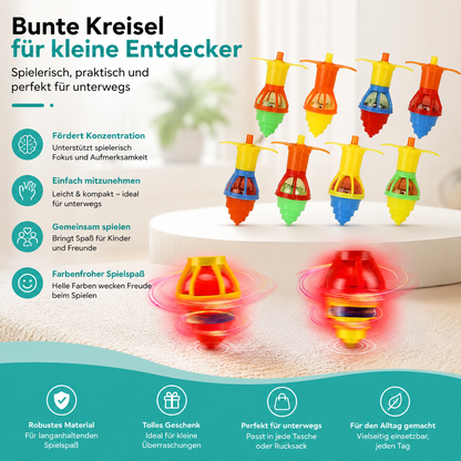 LED Leuchtkreisel Satz – Magischer Drehspaß für Kinder