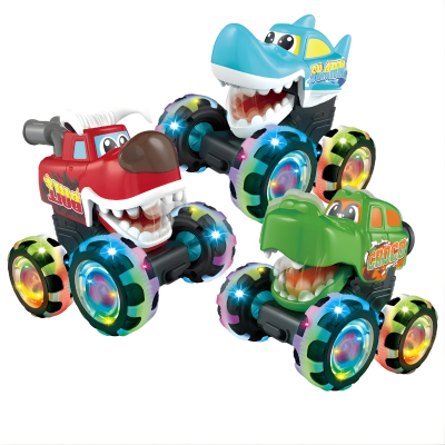 Leuchtender Monster LKW – Rückziehkraft für Kinder