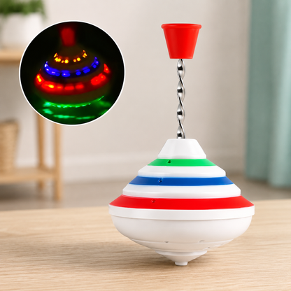 LED Musik Kreisel für Kinder – Leuchtender Lern-Spielspaß