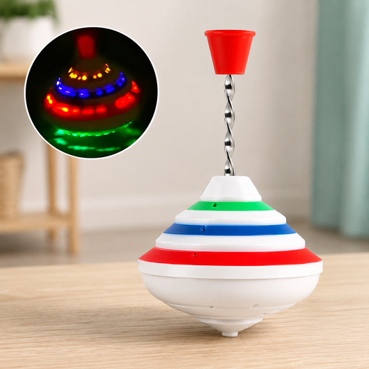 LED Musik Kreisel für Kinder – Leuchtender Lern-Spielspaß
