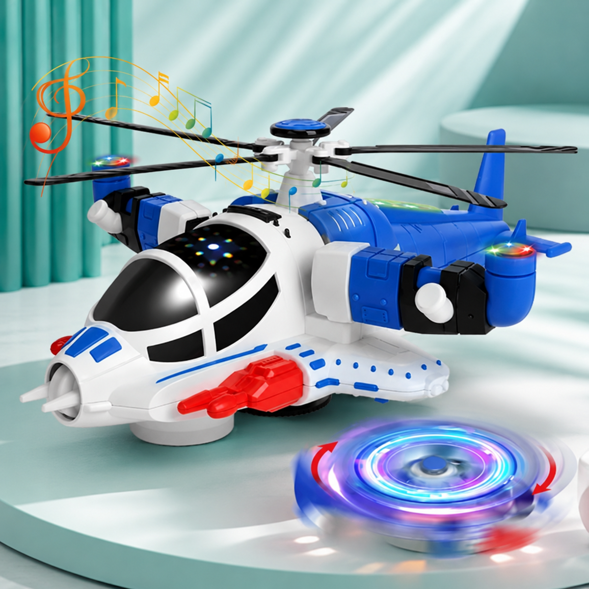 Leuchtender Helicopter mit Musik – Interaktiver Spielspaß für Kinder