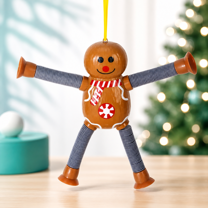 Dehnbare Weihnachtsfiguren – Weihnachtsmann, Schneemann, Elf & Lebkuchenmann Weihnachtsmann