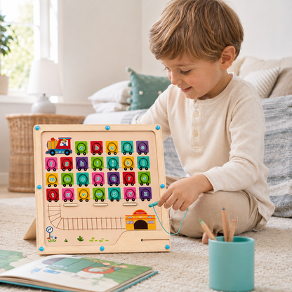 Montessori Magnet-Labyrinth – Spielerisch Buchstaben lernen!