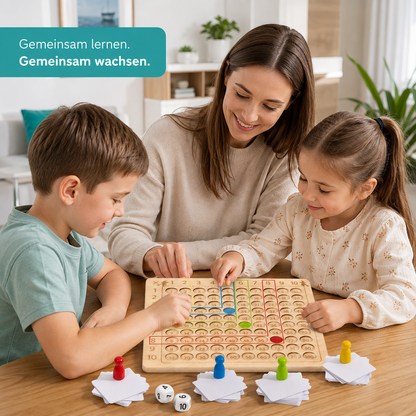 Montessori Holz-Multiplikationstafel – Lernen mit Spaß & Logik!