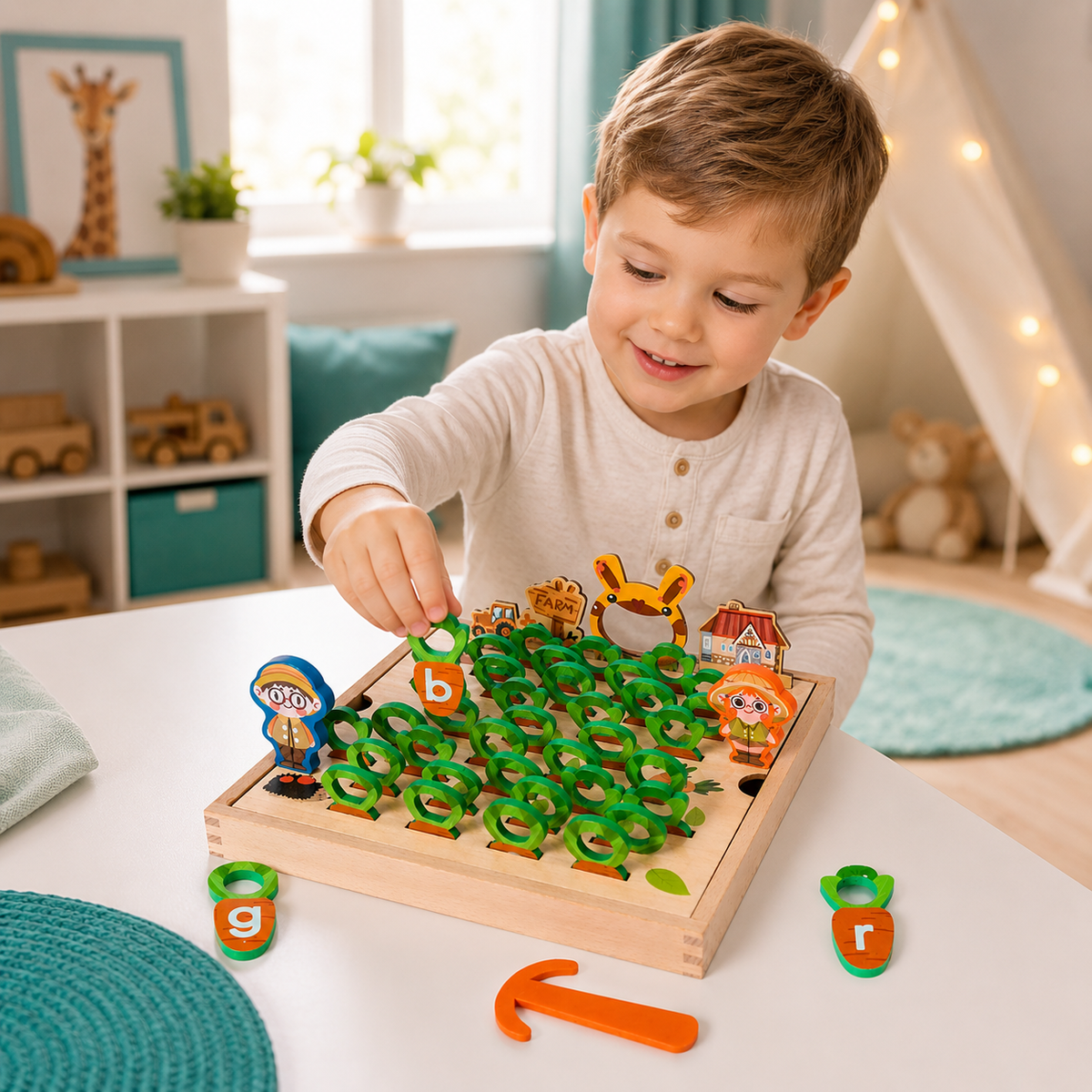 Montessori Lernspielzeug – Buchstaben & Motorik fördern
