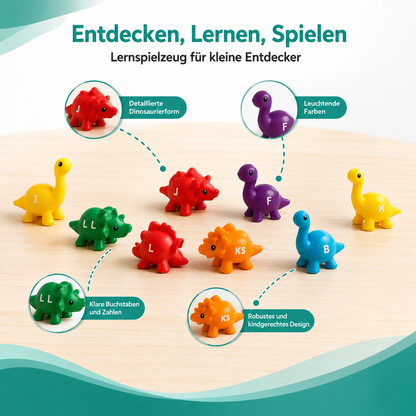 Dinosaurier Lernspielzeug – Farben, Zahlen & Buchstaben spielerisch entdecken