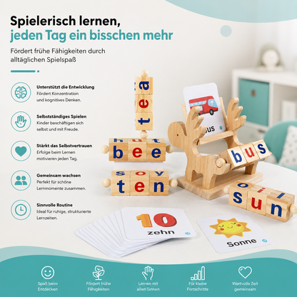 Lernspielzeug für Kinder – Buchstaben, Wörter & Spaß
