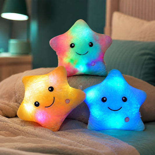 Leuchtender Stern Plüsch – Kuscheltier & LED Nachtlicht