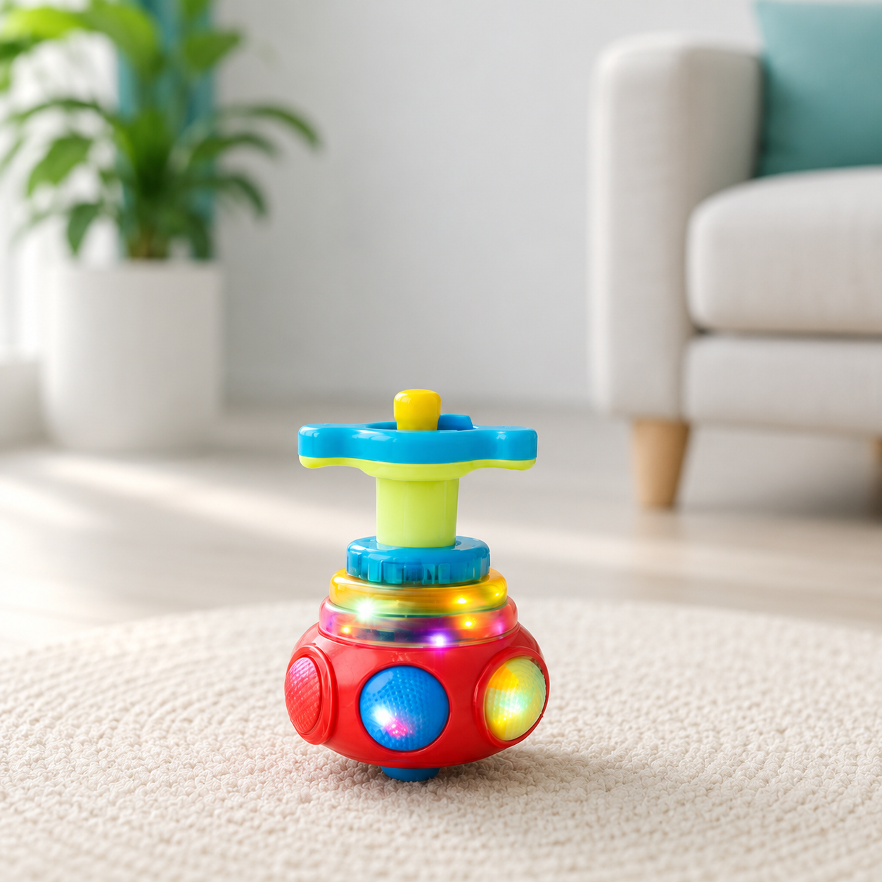 Leuchtendes Gyroskop – Musik, Licht und Aktion für Kinder!