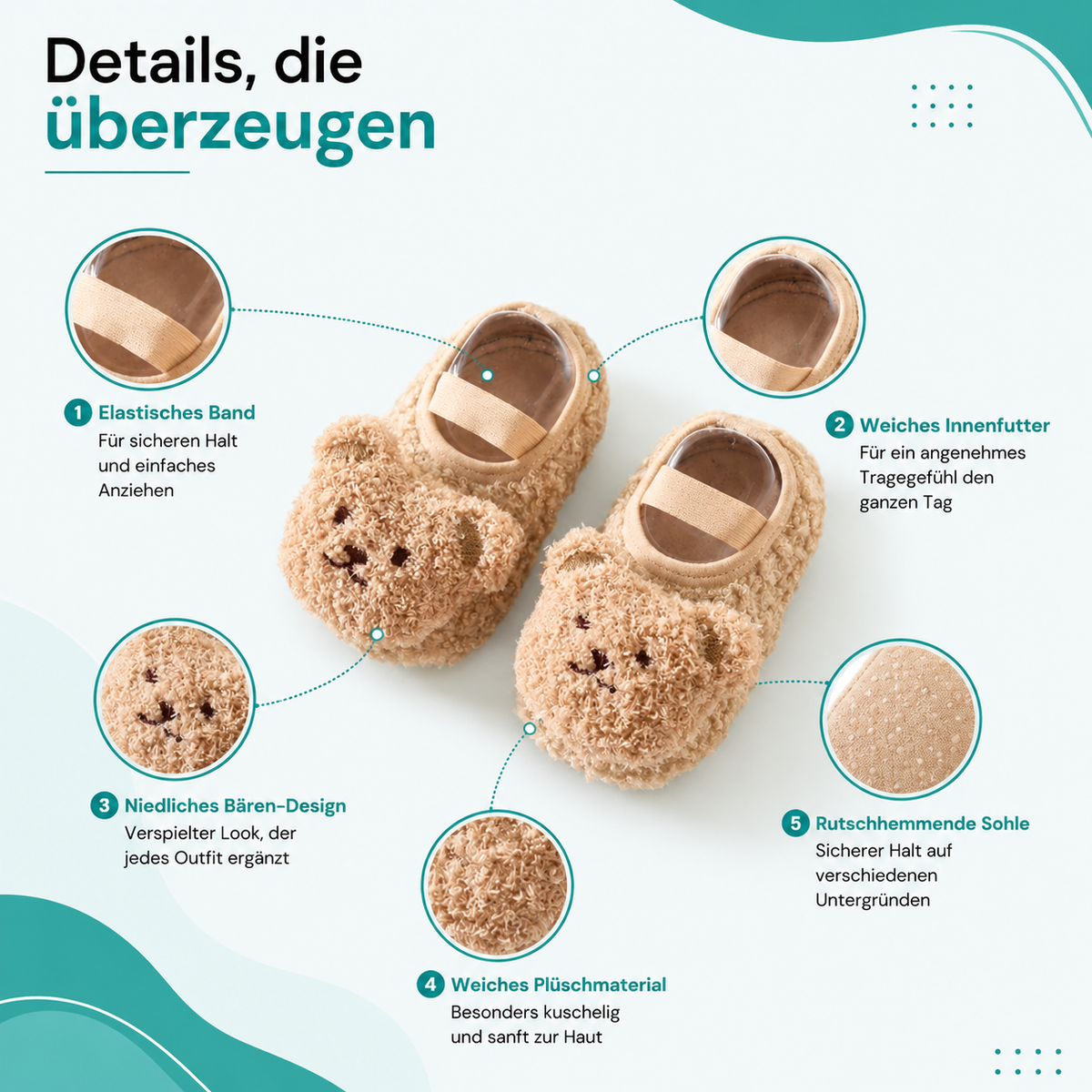 Kuschelige Baby-Socken– Sicher & Warm bei den ersten Schritten