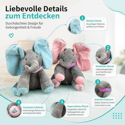Versteckspiel Elefant Singt, Bewegt Ohren & Bringt Babys zum Lachen!