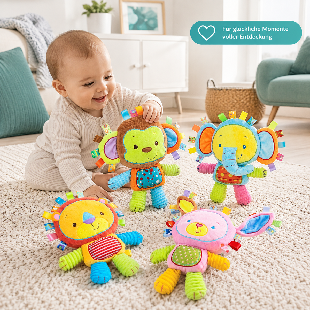 Intelligente sensorische Babytiere – weich, musikalisch und voller Freude!