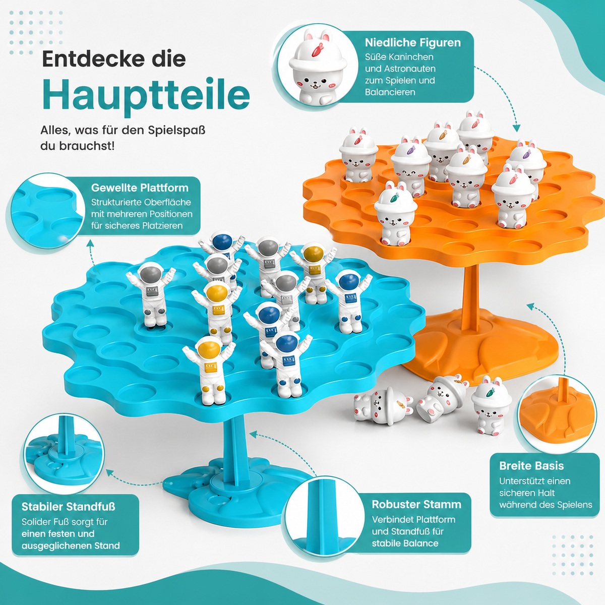 Balance Baum Holzspielzeug mit Figuren für Kinder