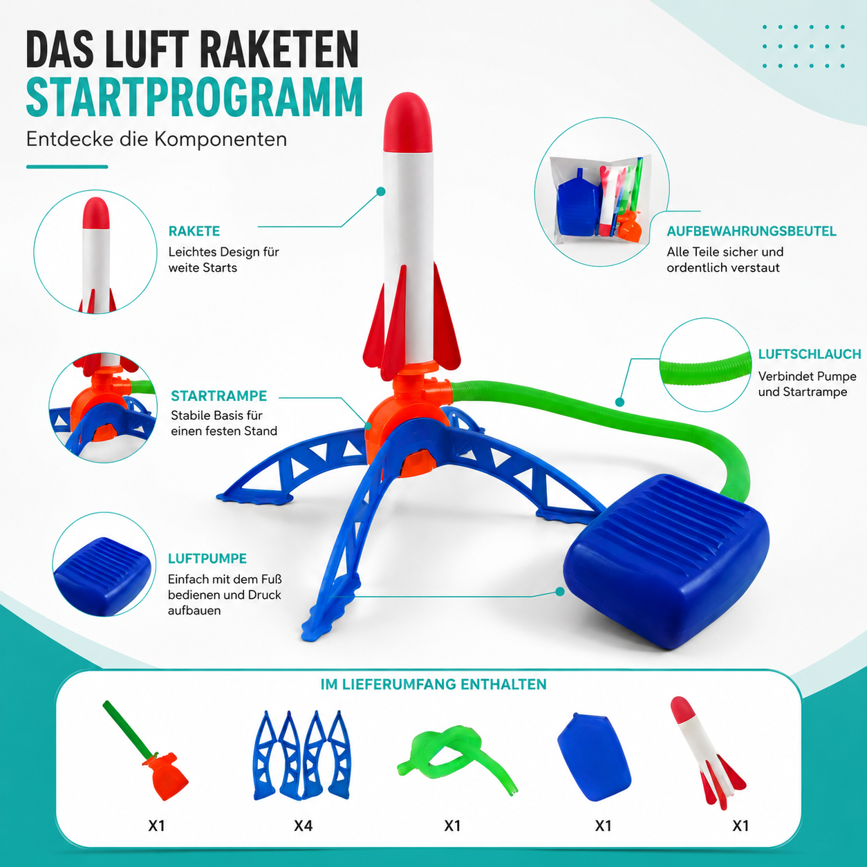 Luft Rakete Startprogramm – Sicherer Spielspaß für Kinder & Familie