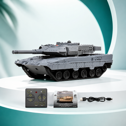 Mini RC SchlachtTank – Realistischer Aktion-Spaß mit sicherem Infrarot-Duell Grau