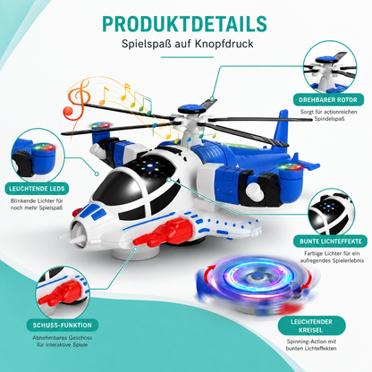 Leuchtender Helicopter mit Musik – Interaktiver Spielspaß für Kinder