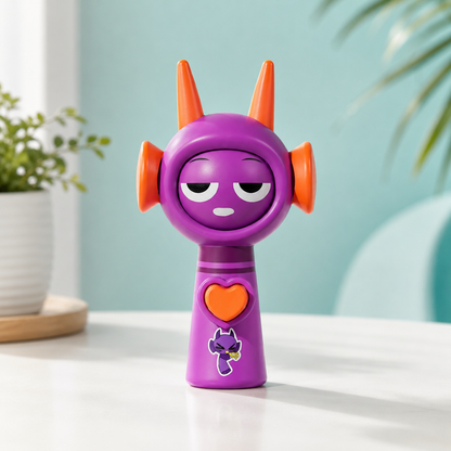 Sprunki Sammelfiguren-Satz – Gesichtsveränderungs-Minispielzeug für Fans lila