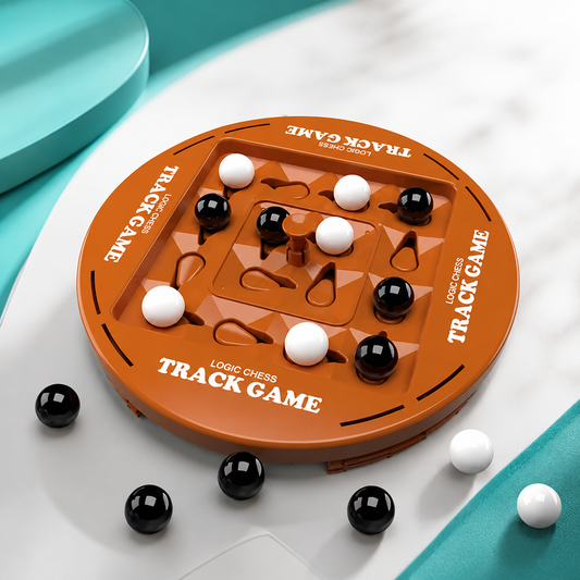 Montessori Logik Brettspiel mit Schiene-System
