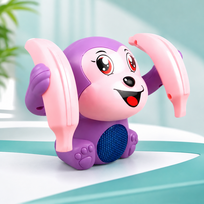 Interaktiver Krabbelaffe mit Musik & Licht – Spielerischer Krabbelspaß für Babys lila