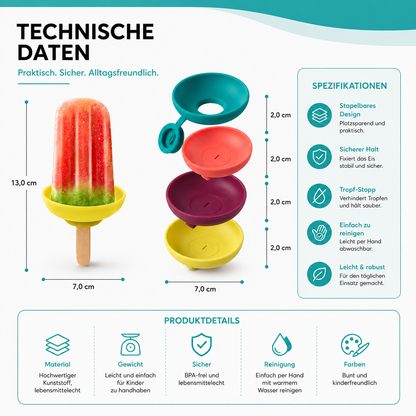 Perfekte Eis Halter für Kinder! – Kein Tropfen, kein Chaos