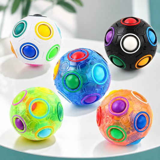 Magischer Regenbogen Puzzleball – Stressabbau für Kinder und Erwachsene