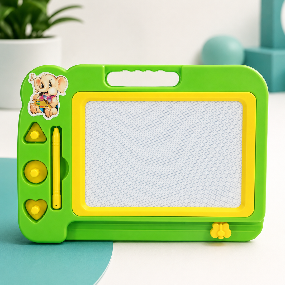 Magnetische Zeichentafel – Kreatives Lernvergnügen für Kinder Grün