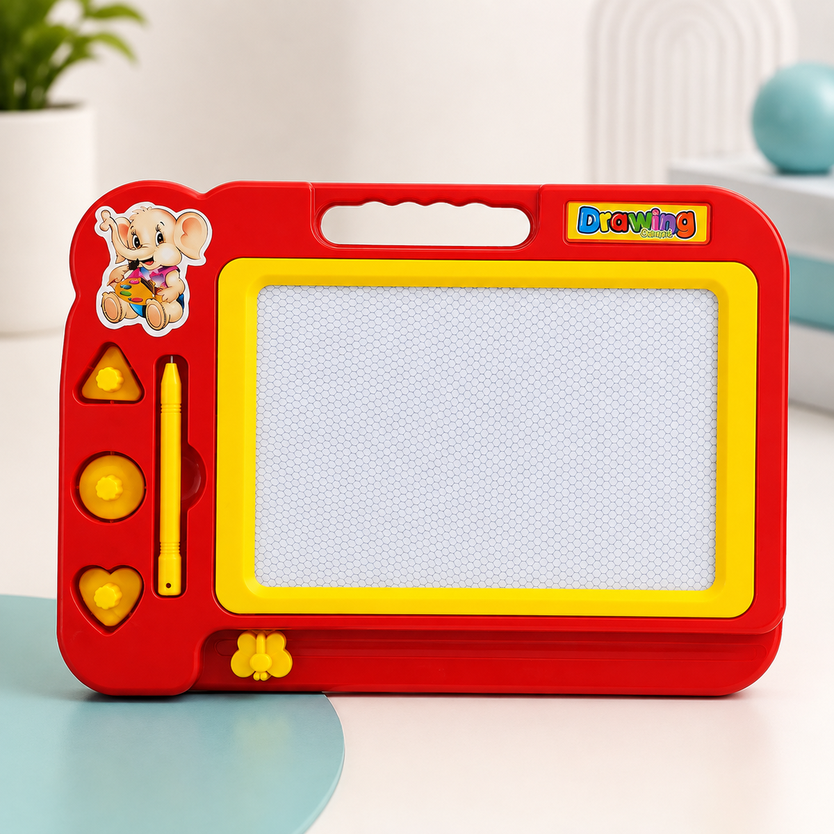 Magnetische Zeichentafel – Kreatives Lernvergnügen für Kinder Rot