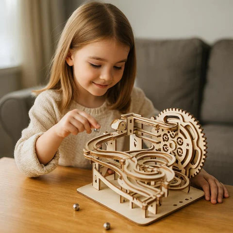 3D Holz Marmor Laufen– DIY Mechanik Puzzle für kluge Köpfe