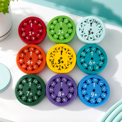 Fidget Spinner Mathe Spielzeug für Kinder Addition-9 Stück