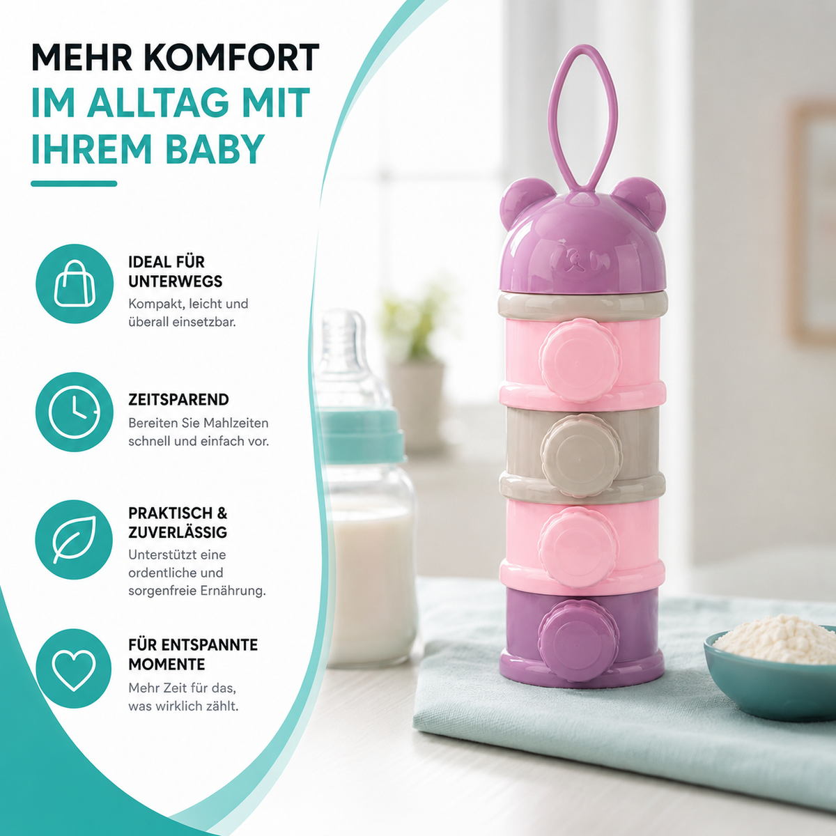 Praktisch vorbereitet für zu Hause und unterwegs.