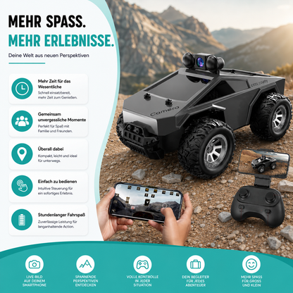 Schlau Drift RC Auto mit HD-Kamera – Rennen, Filmen & Staunen!