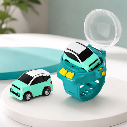 Mini-Auto am Handgelenk – Steuer-Spaß & Technik in Einem! Grün