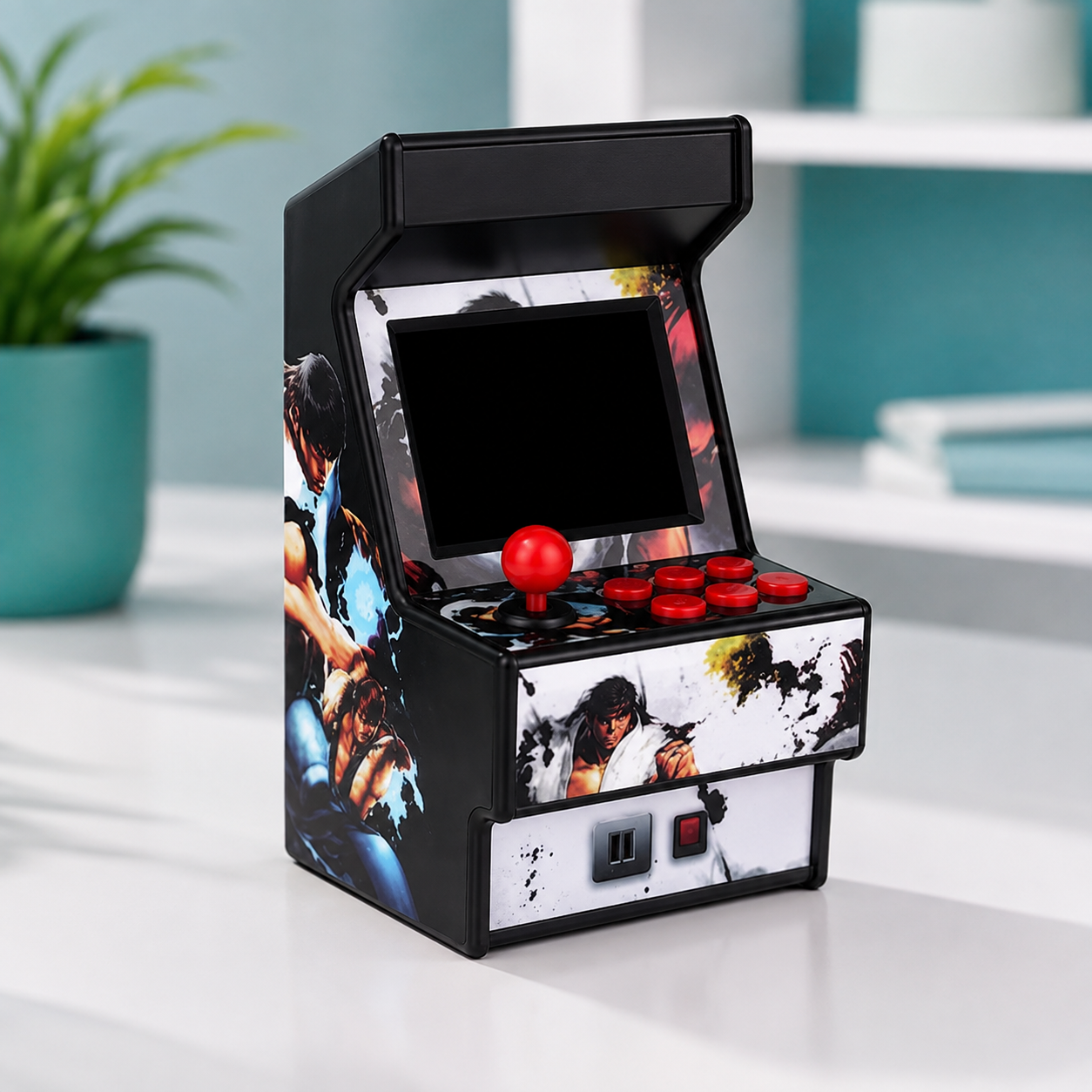 Tragbare Retro-Spielekonsole mit 156 Spielen Retro Schwarz