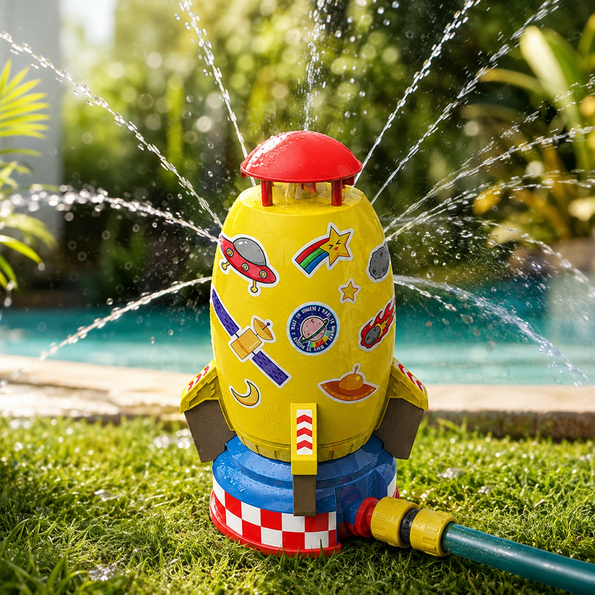 Verwandeln Sie Ihren Garten in einen Mini-Wasserpark! Gelb