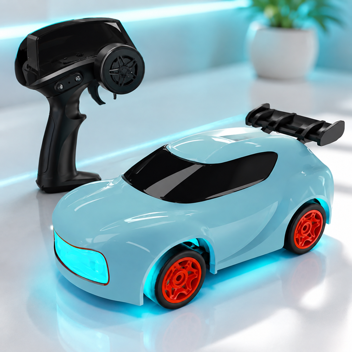 Mini Drift Rennfahrzeug – 4WD mit Licht & Aktion Blau