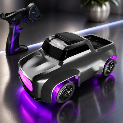 Mini Drift Rennfahrzeug – 4WD mit Licht & Aktion Grau