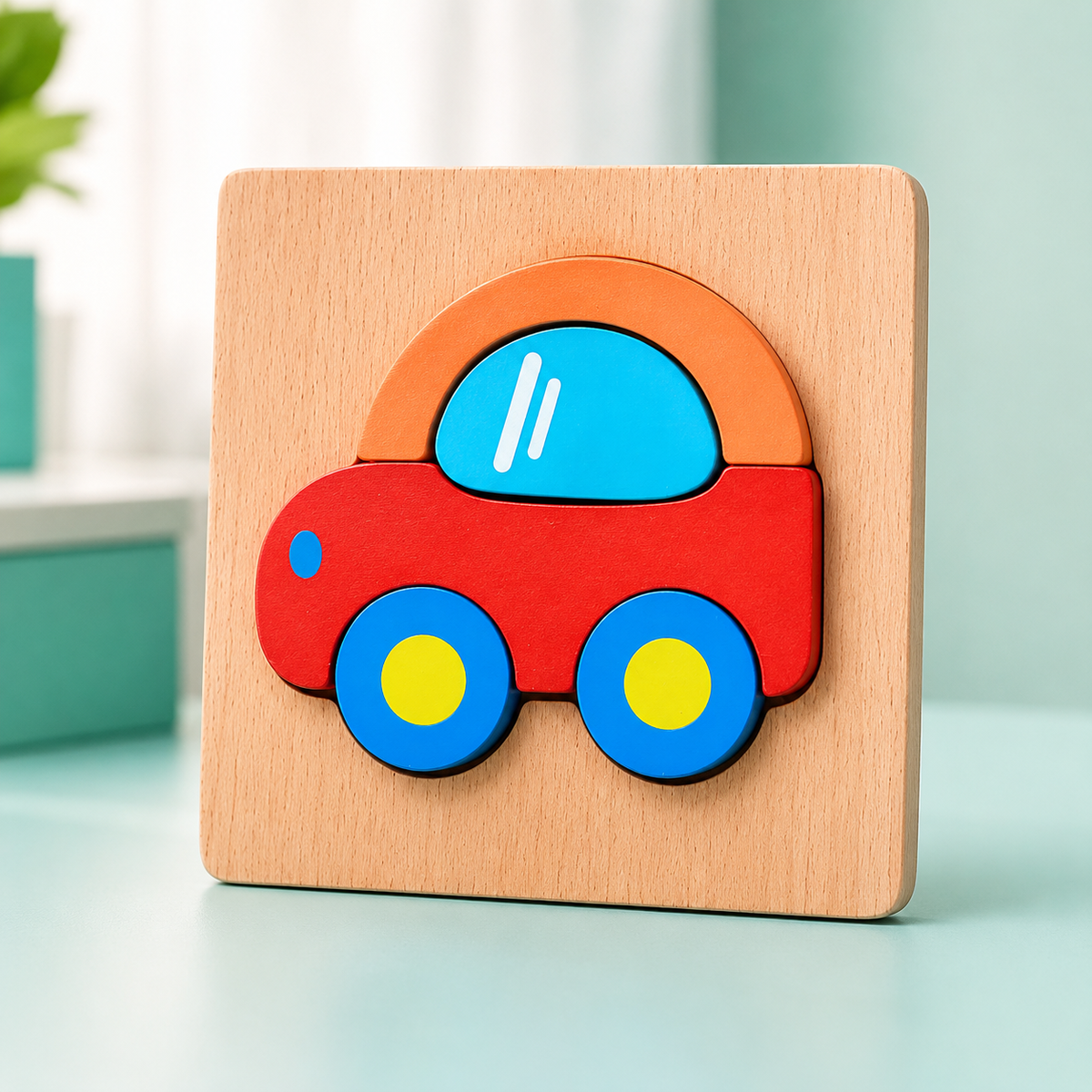 Holzspielzeug Puzzle für Jungen & Mädchen – Lernen & Spaß tragen
