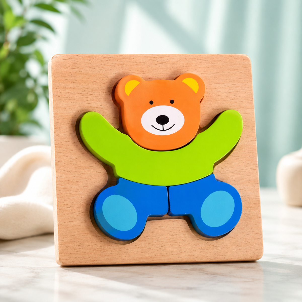 Holzspielzeug Puzzle für Jungen & Mädchen – Lernen & Spaß Auto