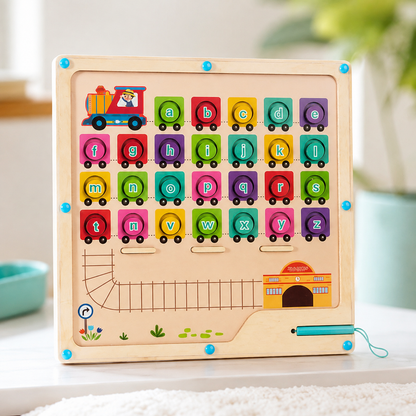 Montessori Magnet-Labyrinth – Spielerisch Buchstaben lernen!