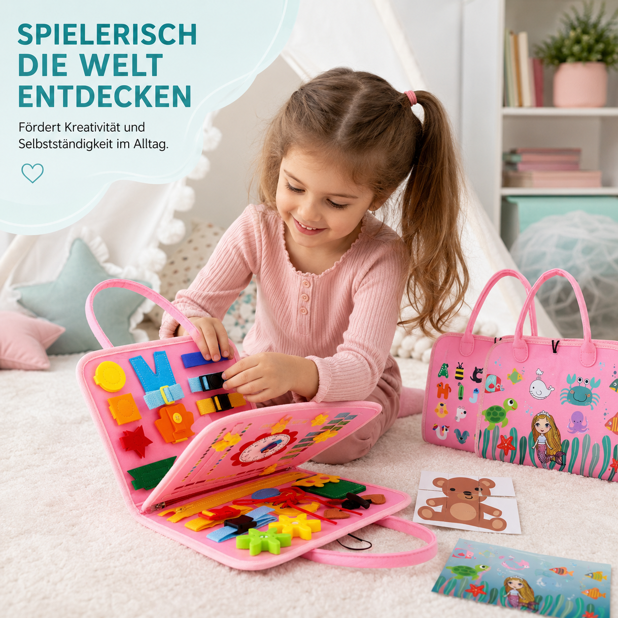 Sensorisches Aktivitätsbrett für Kinder