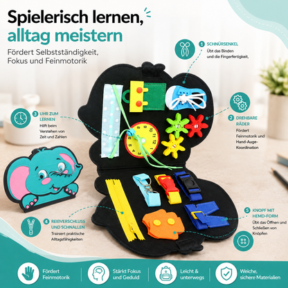 Dinosaurier Montessori Planke – Feinmotorik & Selbstständigkeit fördern