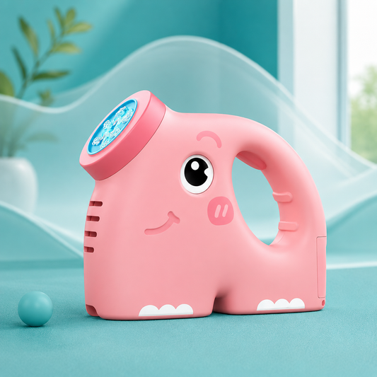 Seifenblasen-Elefant für Kinder mit automatischer Blasenfunktion Rosa