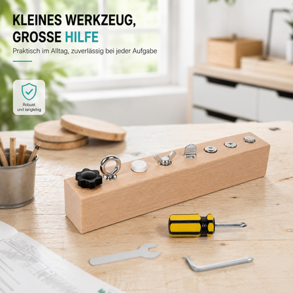 Montessori Holz Werkzeugspiel – Schrauben & Motorik Lernen Stil 2