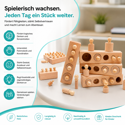 Montessori Lernspielzeug – Intelligentes Holzpuzzle für Kinder