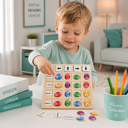 Montessori Holzspiel – Logisches Denken & Farben spielerisch lernen