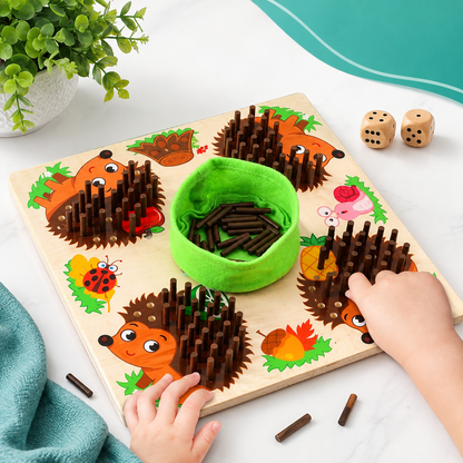 Montessori Igel-Steckspiel – Feinmotorik & erstes Zählen fördern
