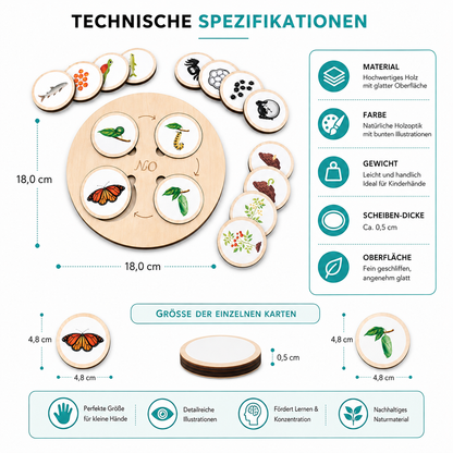 Montessori Lebenszyklus-Satz – Tiere & Pflanzen spielend verstehen