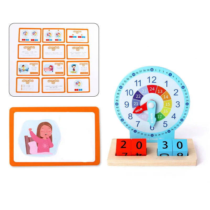 Zeit lernen leicht gemacht – Montessori Uhr für Kindergarten