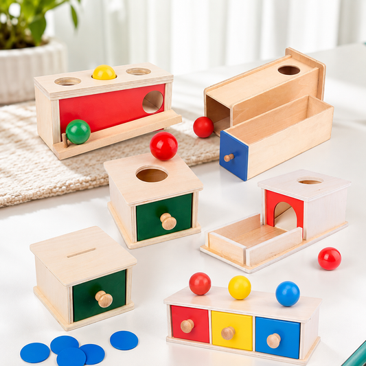 Montessori Schubladen-Spiel – Farben lernen mit Spaß & Logik!