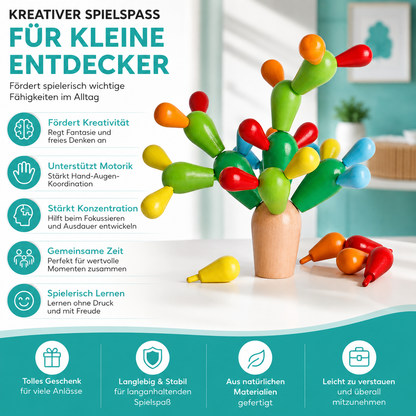 Montessori Kaktus Bau-Satz – Kreativität & Geschick spielerisch fördern